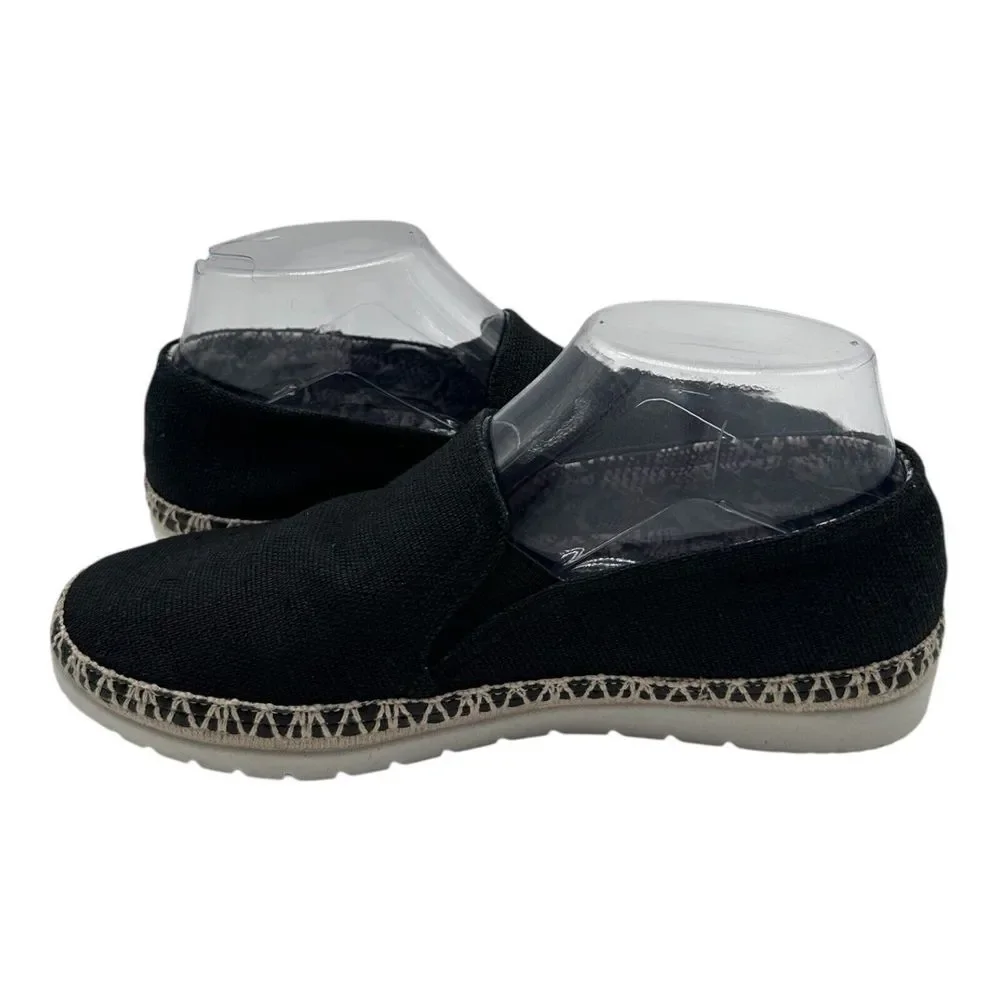 Skechers BOBS Flexpadrille 3.0 Shoes Womens 6.5 Black Slip On Espadrilles 113091